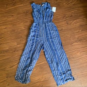 Blue boho jumpsuit